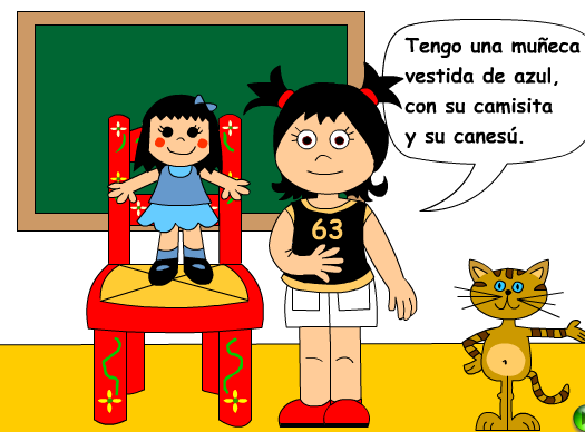 Cuento interactivo: La muñeca vestida de azul | Recurso educativo 36173