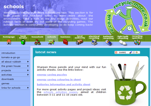 Website: Recycle more | Recurso educativo 40053