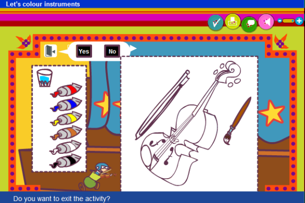 Let's colour instruments | Recurso educativo 40384
