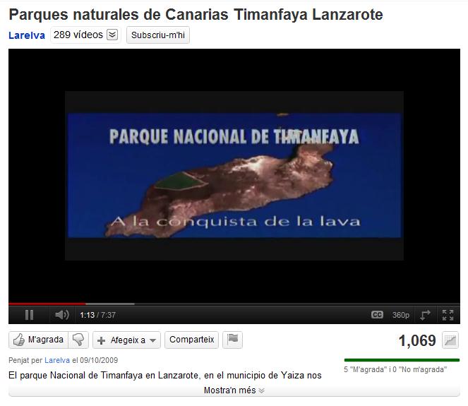 Parques naturales de Canarias Timanfaya Lanzarote | Recurso educativo 41126