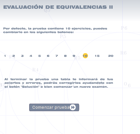 Evaluación de equivalencias II | Recurso educativo 41835