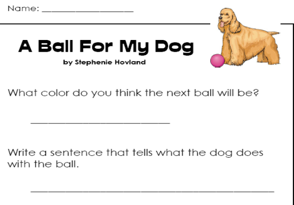 Ball for my dog | Recurso educativo 42790