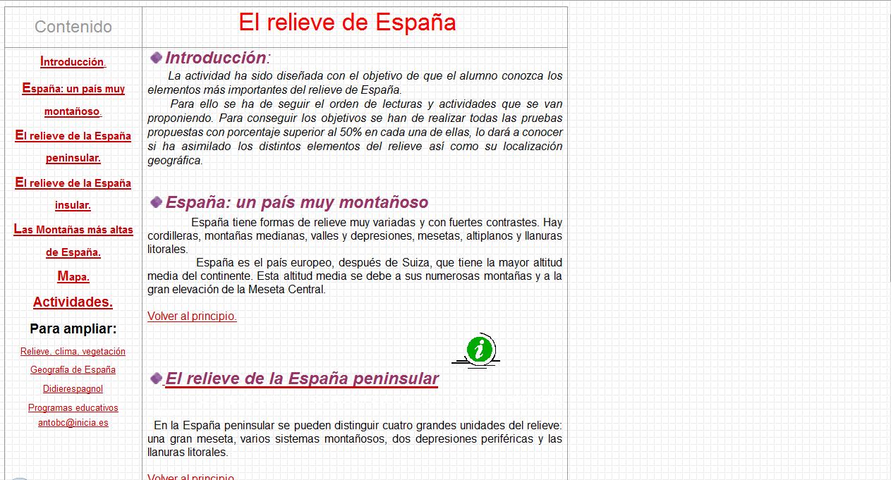 El Relieve de España | Recurso educativo 43277