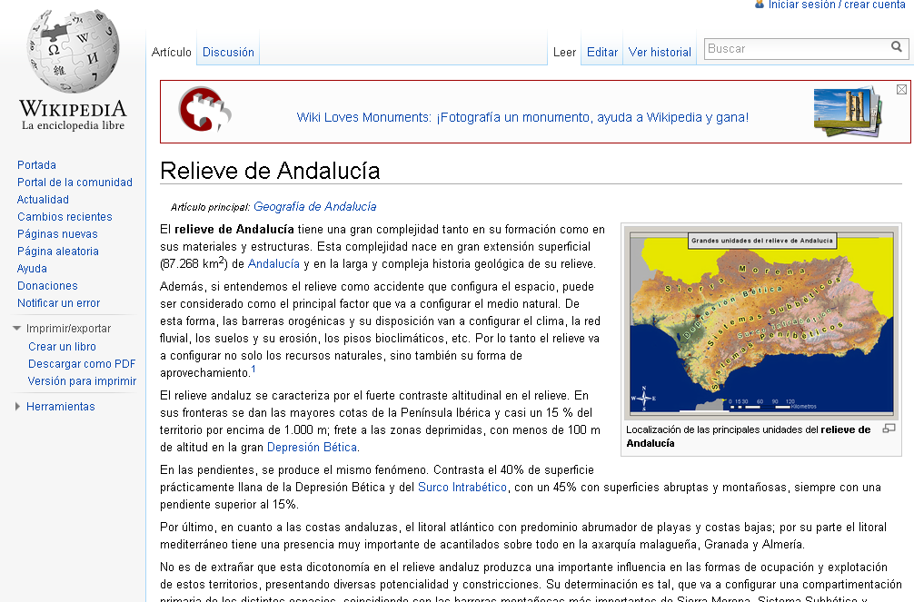 Relieve de Andalucía | Recurso educativo 43416