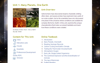Ecology lab: Many planets, one earth | Recurso educativo 50715