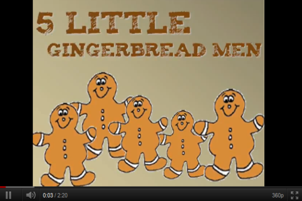 Song: 5 little gingerbread men | Recurso educativo 50746