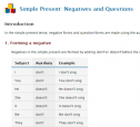 Simple present: Negatives and questions | Recurso educativo 52046