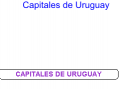 Capitales de los departamentos de Uruguay | Recurso educativo 52765