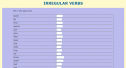 Irregular verbs: Fill in the gaps | Recurso educativo 60478