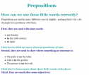 Prepositions: Lesson | Recurso educativo 61933