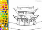¡A Colorear!: Templo japonés | Recurso educativo 27498