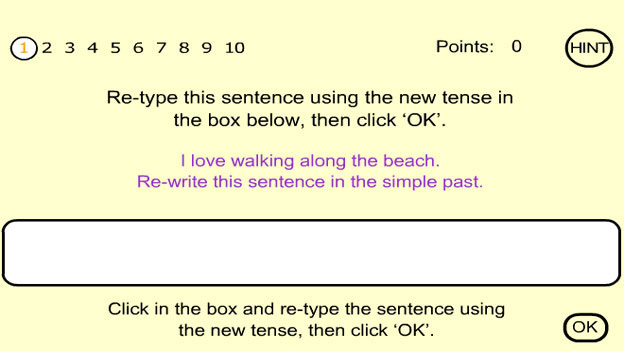 Tenses treasure hunt game | Recurso educativo 65755