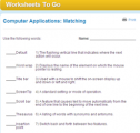 Computer applications: Matching | Recurso educativo 69015