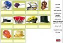 Hats and helmets matching game | Recurso educativo 79284