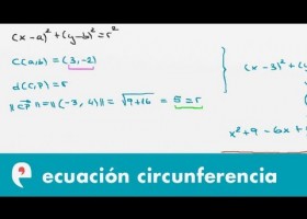Cónicas: ecuación de la circunferencia (ejercicio 1) | Recurso educativo 109269