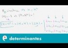 Cálculo de determinantes (ejercicio 5) | Recurso educativo 109470