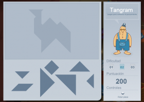 Juego de tangram para desarrollar la atención en niños de 11 y 12 años : oso | Recurso educativo 404801