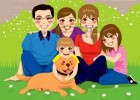 20360298-sweet-happy-family-posing-together-sitting-in-the-backyard-with-their | Recurso educativo 684525