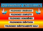 POLINOMIOS ESPECIALES | Recurso educativo 745350