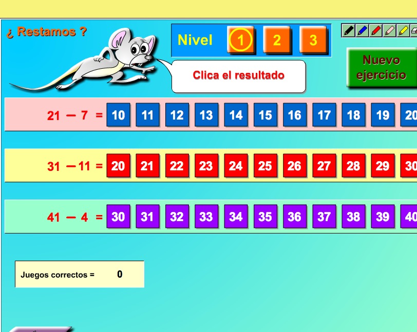 Resta y escoge | Recurso educativo 37375