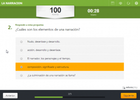 Test LA NARRACION | Recurso educativo 679069